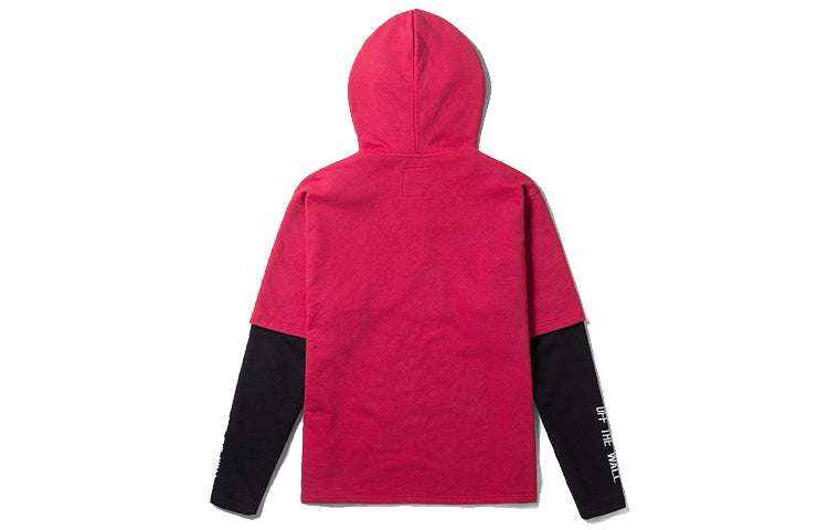 Толстовка Vans Red Black Colorblock Alphabet Printing Couple Style Red VN0A3QTQ0PZ, красный — фото 2
