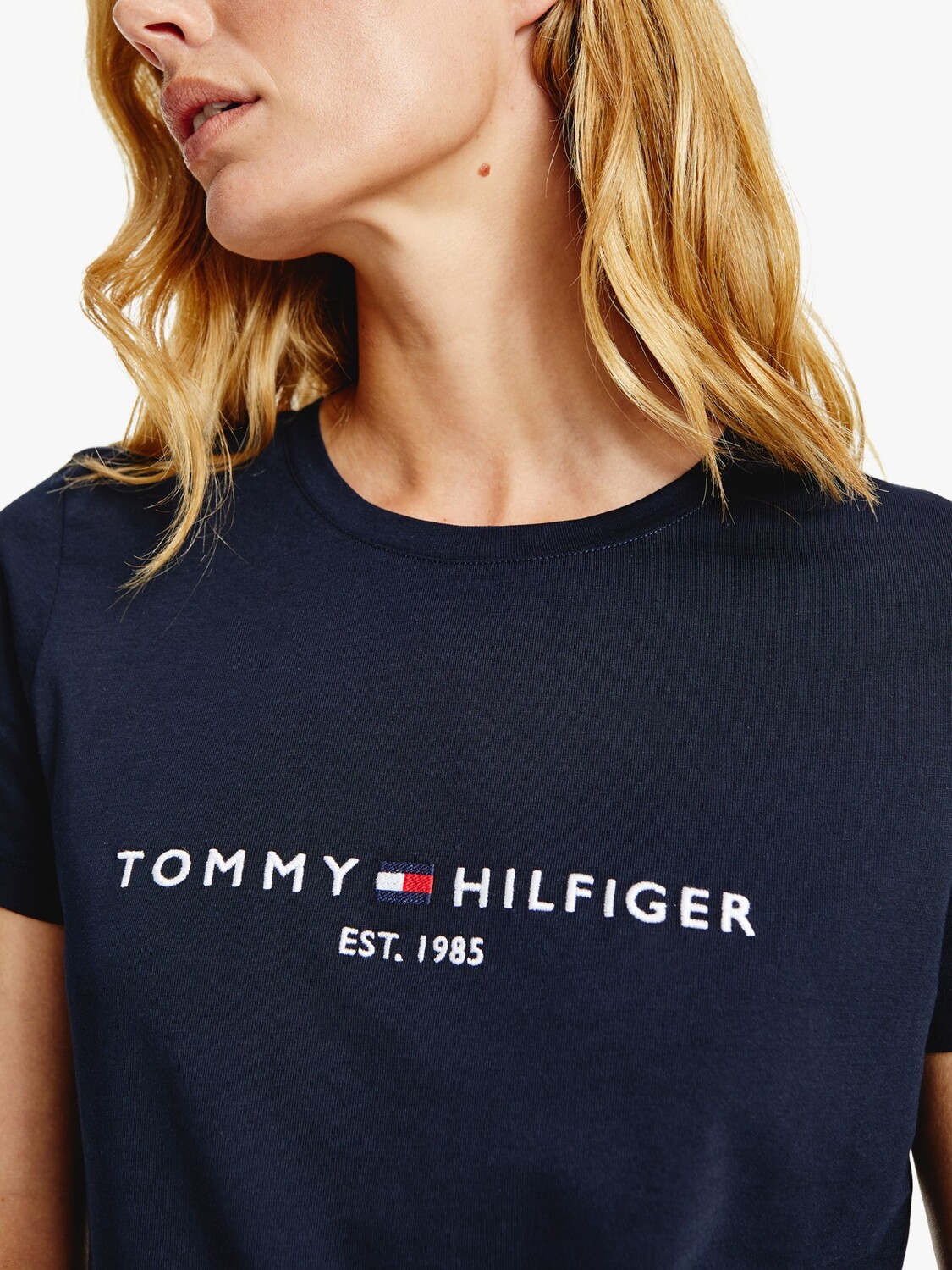Футболка с логотипом Tommy Hilfiger Heritage из органического хлопка, Desert Sky — фото 4