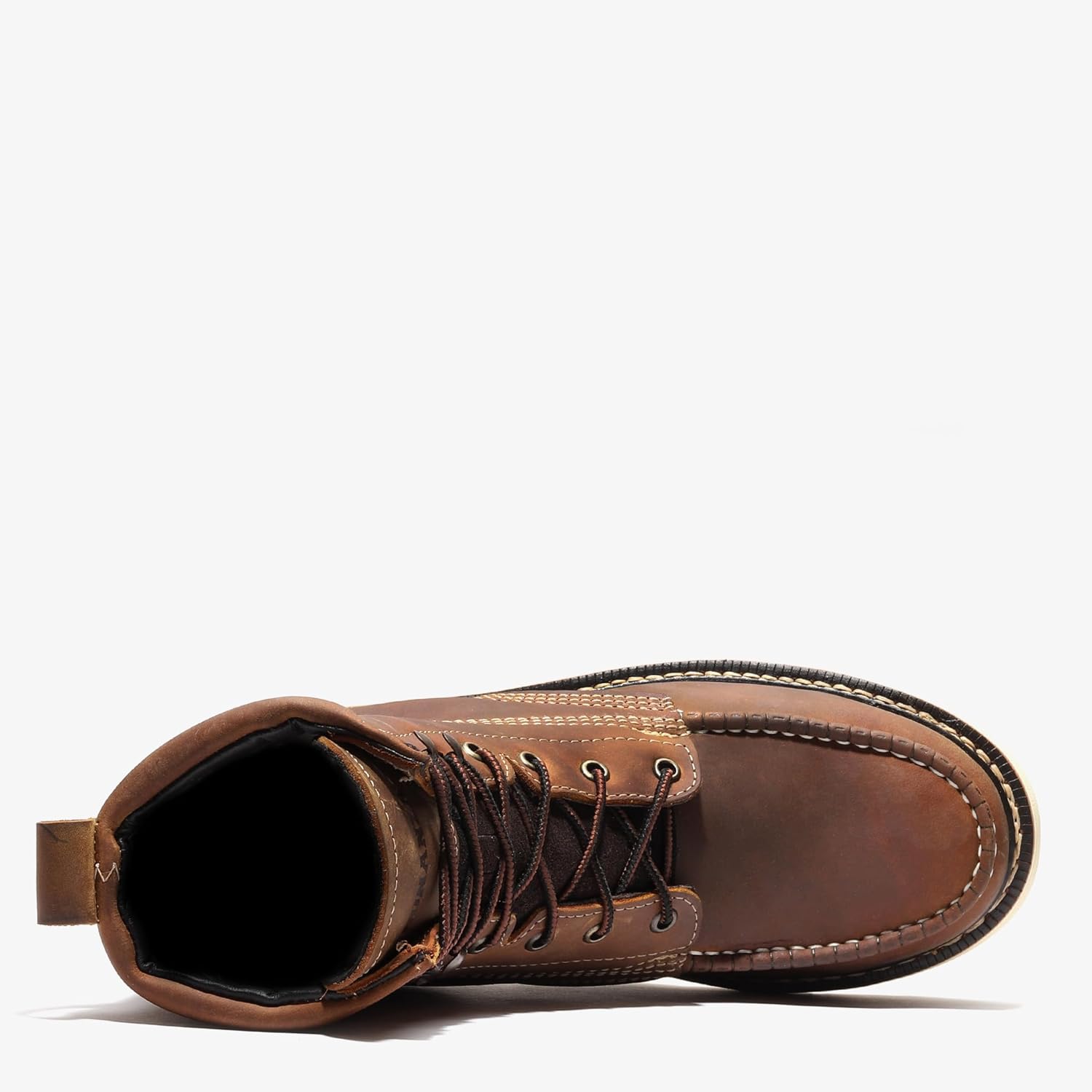 Ботинки Bonanza FRONTIER CLASSIC 8 MOC TOE (стальная носка) Bonanza Boots, Crazy Brown — фото 3