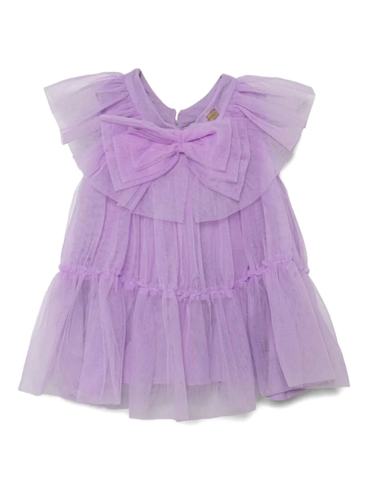

Платье Pinko Kids из тюля с бантом, фиолетовый