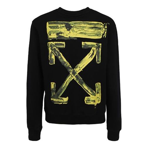 

Толстовка graffiti arrow long-sleeve fleece men black Off-White, черный