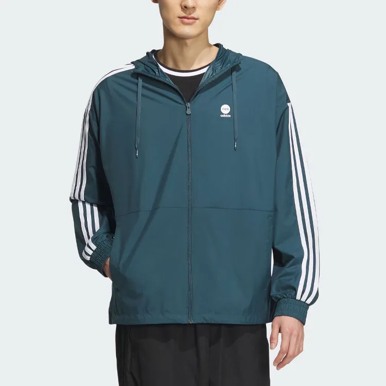 Adidas Neo Куртка Unisex Arctic Ocean Blue с капюшоном — фото 3