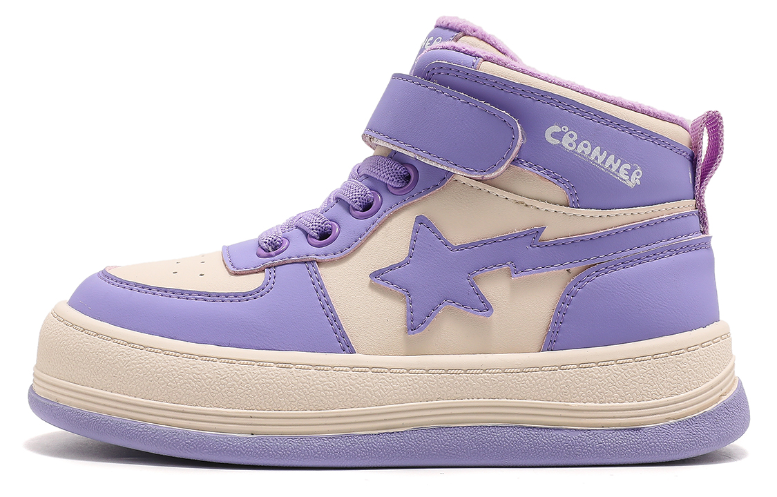 

Детские кроссовки для скейтбординга Kids High-top Purple C°Banner, фиолетовый