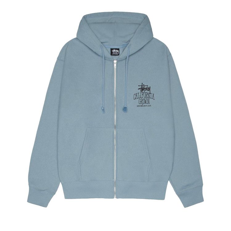 

Худи Stussy Cali Grown Zip Hoodie, Slate