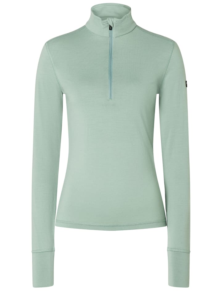 

Лонгслив super.natural Merino Longsleeve W ARCTIC230 ZIP 1/4, синий