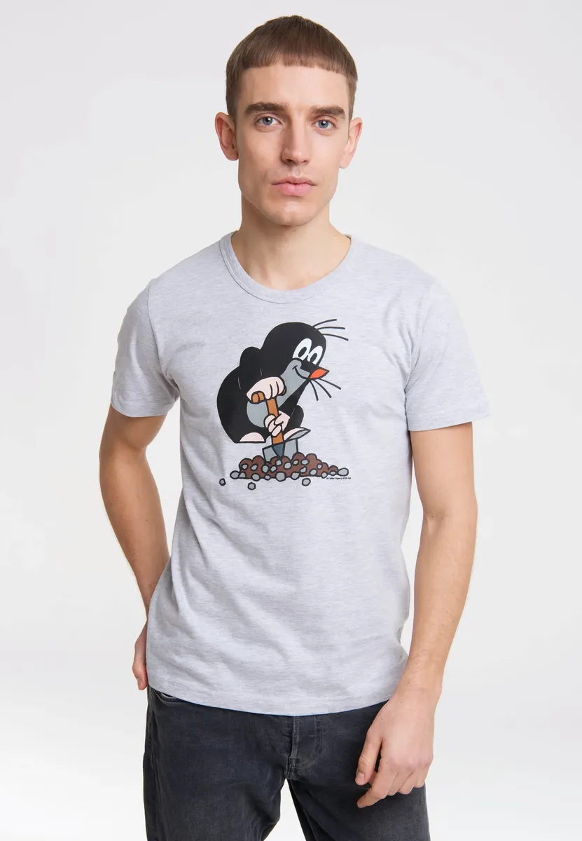 

Logoshirt Футболка "Крот", с лицензионным оригинальным дизайном, серый