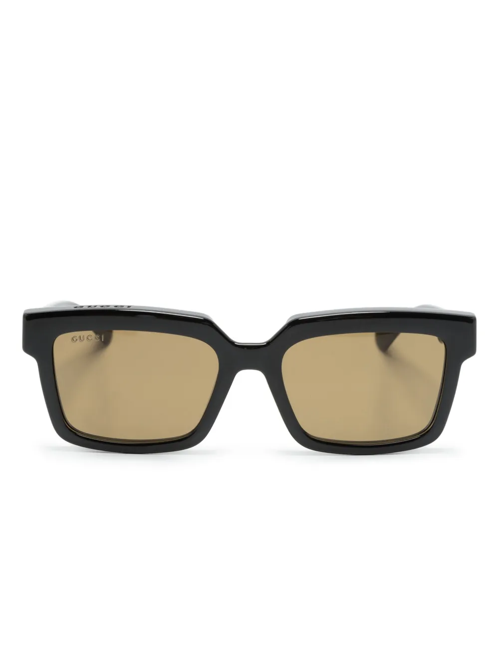 

Очки-клипоны в прямоугольной оправе Gucci Eyewear, черный