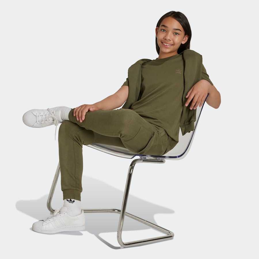 Зауженные брюки ADIDAS ORIGINALS, хаки — фото 2