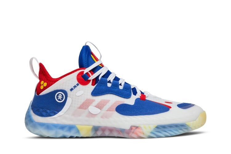 

Кроссовки Adidas Quiccs x Harden Vol. 5 Futurenatural, белый/мультиколор