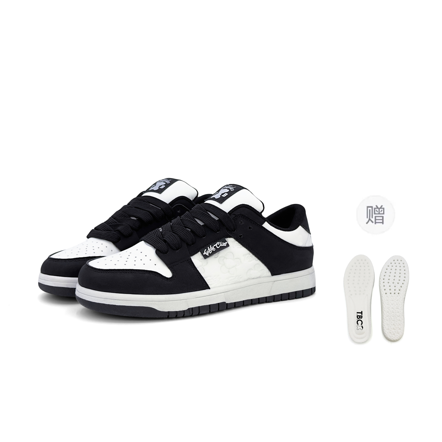 

Teddy Bear Collection Кроссовки для скейтбординга мужские низкие черно-белые с амортизацией, износостойкие, легкие, дышащие [с бесплатной латексной стелькой для большего комфорта]