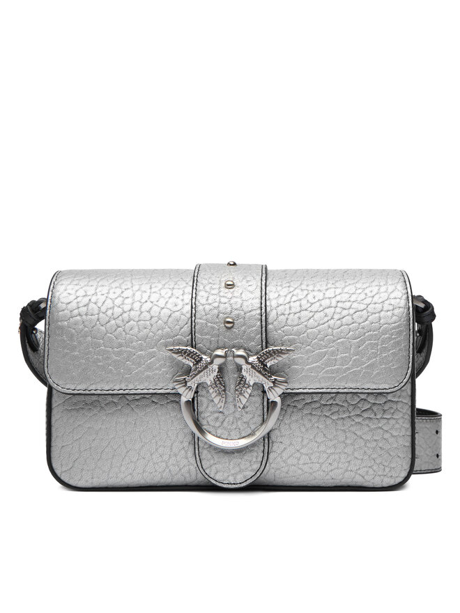 

Сумка PINKO Love One Mini Slouchy Fl AI 25-26 PLTT 104340 A2JT, серебряныйfarben
