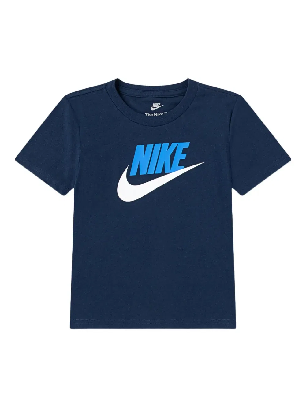 Спортивный костюм с принтом в виде логотипов (комплект из трех штук) Nike Kids, синий — фото 3