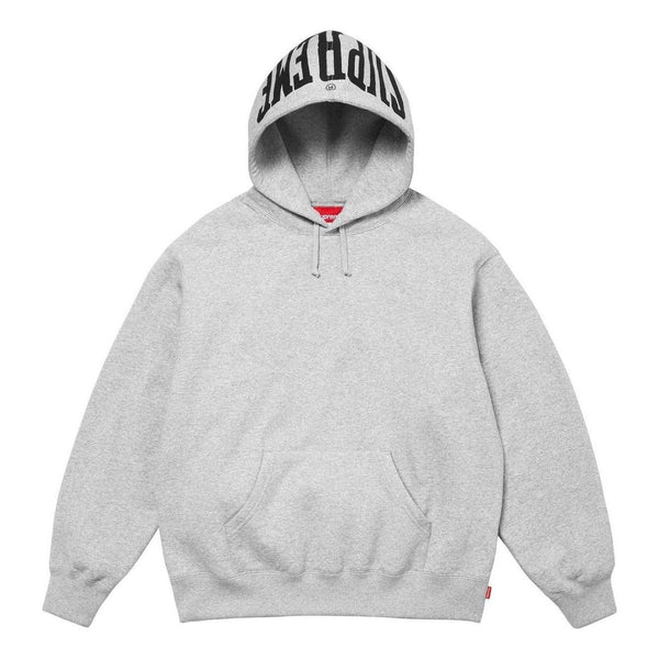 

Толстовка mirrored logo hooded sweatshirt 'grey' Supreme, серый