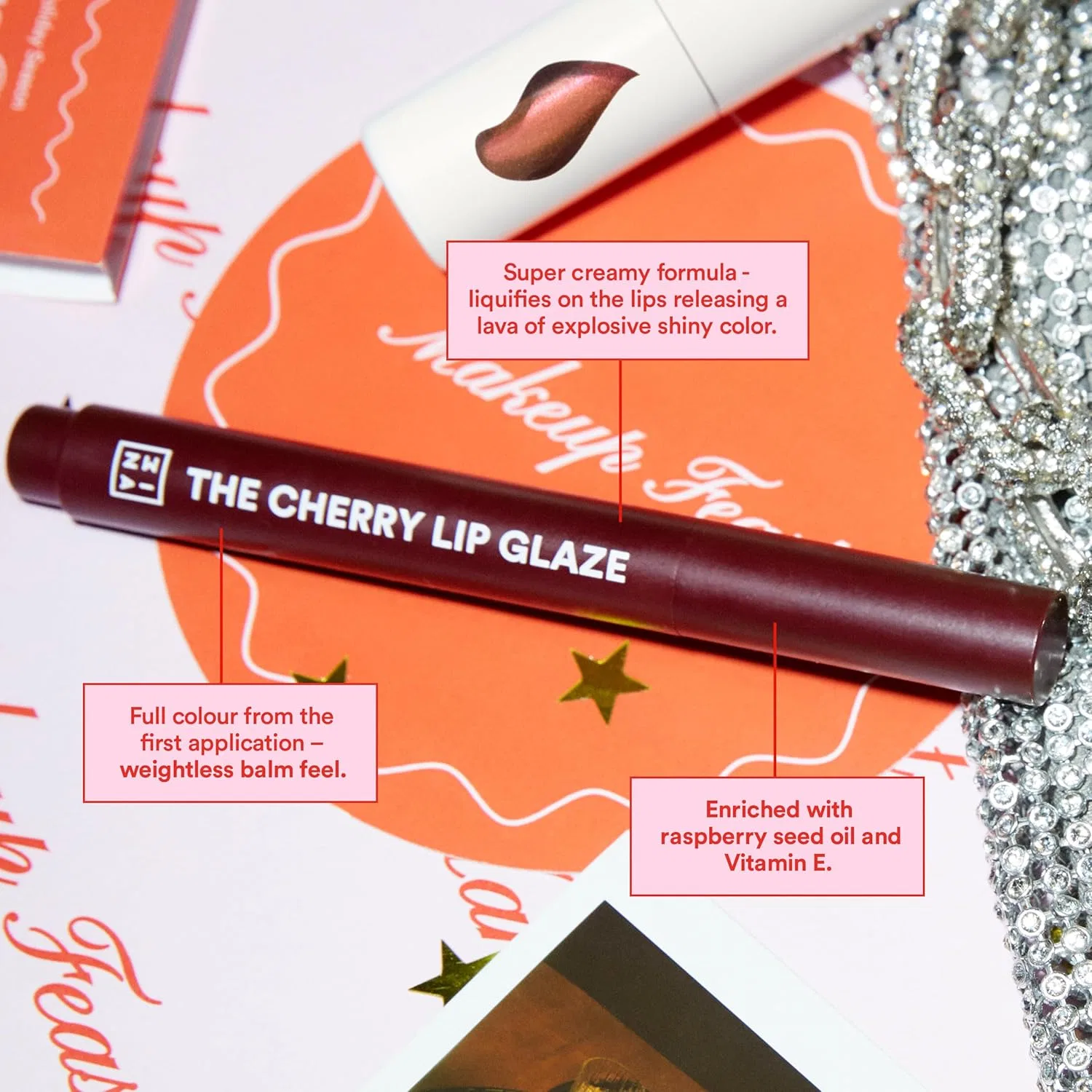 Помада «The Cherry Lip Glaze» от 3INA MAKEUP 3Ina — фото 3