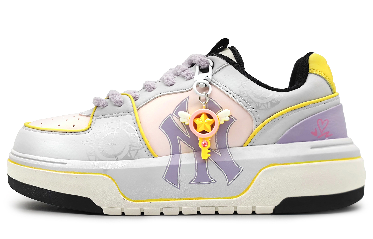 

MLB Чанки лайнер лоу топ скейтборд кроссовки унисекс серо-фиолетовые, цвет Gray Purple