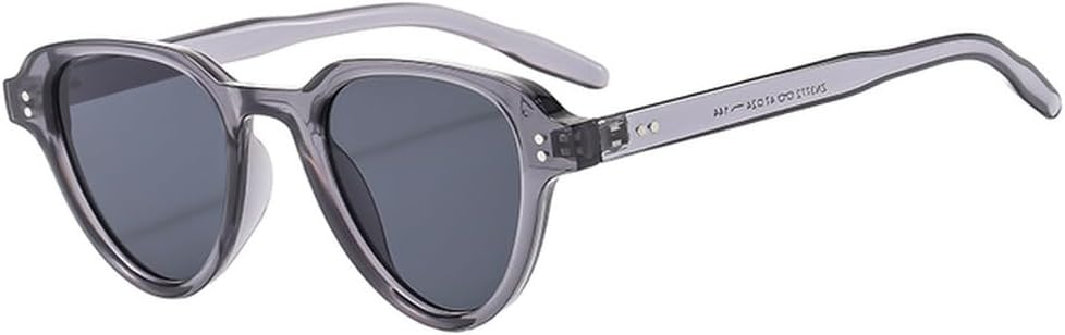 

Солнцезащитные очки в тонкой оправе, модный тренд ретро, ​​овальная оправа, высококачественные солнцезащитные очки для уличной стрельбы, универсальные очки для женщин TVTBBVV, Grey