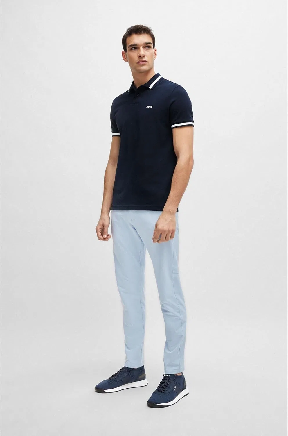 Мужские кроссовки BOSS Hugo Titanium Runn Knst, Darkblue — фото 3