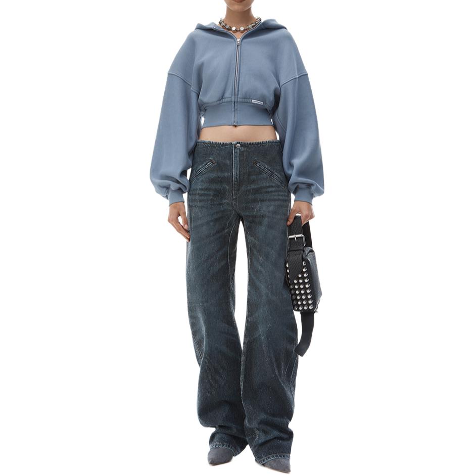 Alexander Wang Свитшот FW24 Women's Washed Vintage Blue — фото 4