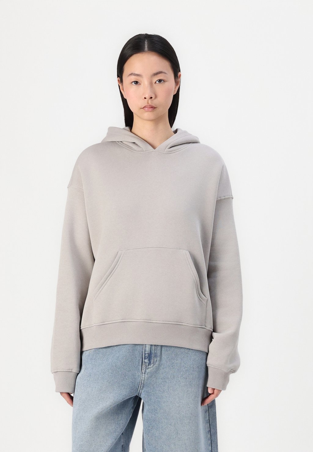 

Толстовка с капюшоном BASIC ORIGINAL HOODIE Gina Tricot, серый