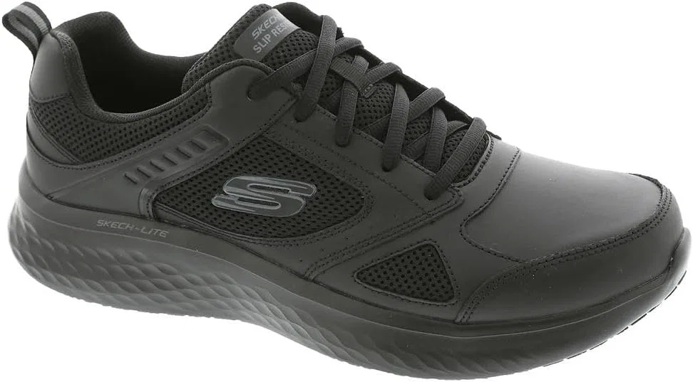 Мужские спортивные нескользящие кроссовки Skechers Skech-Lite Pro Skaut для работы в сфере общественного питания, Black