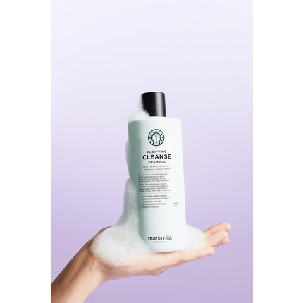 Очищающий шампунь Purifying Cleanse 350 мл Глубокое очищение Мята Алоэ Вера Освежающий кондиционер для волос и кожи головы Maria Nila — фото 2