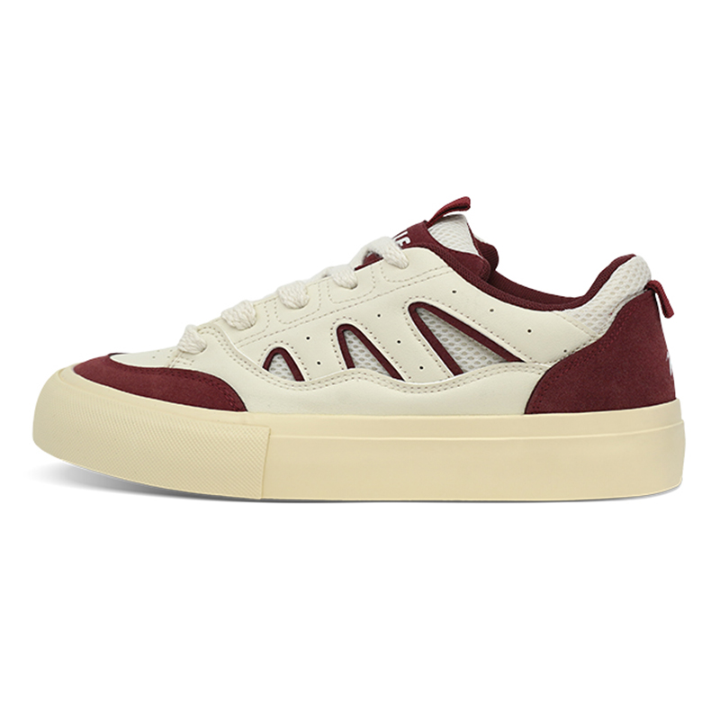 

BURNING FLAME Амортизация, износостойкие низкие кроссовки для скейтбординга мужские beige red