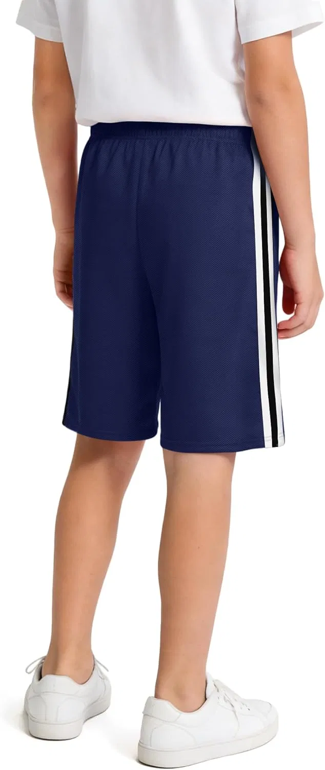 Шорты мальчиковые JOCMIC, баскетбольные, сетчатые, быстросохнущие, Navy Blue — фото 2