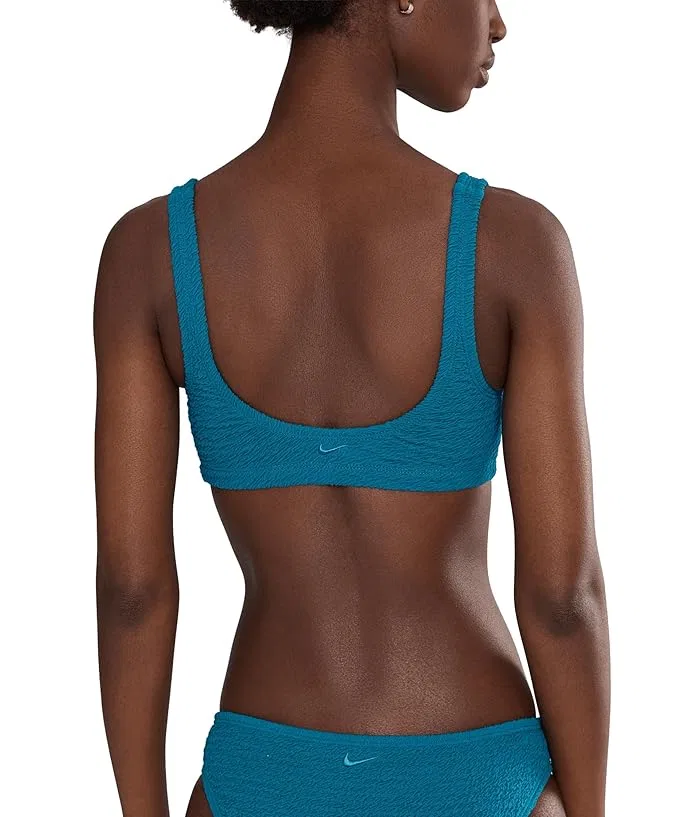 Купальник топ Nike Shoreline Pucker Bralette Bikini Top, Green Abyss — фото 4