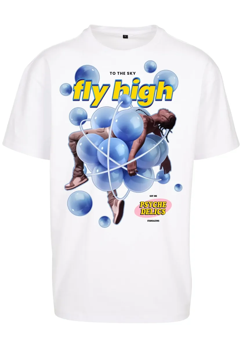 

Футболка Upscale by Mister Tee "Upscale by Mister Tee Футболка унисекс в психоделическом стиле оверсайз ", белый