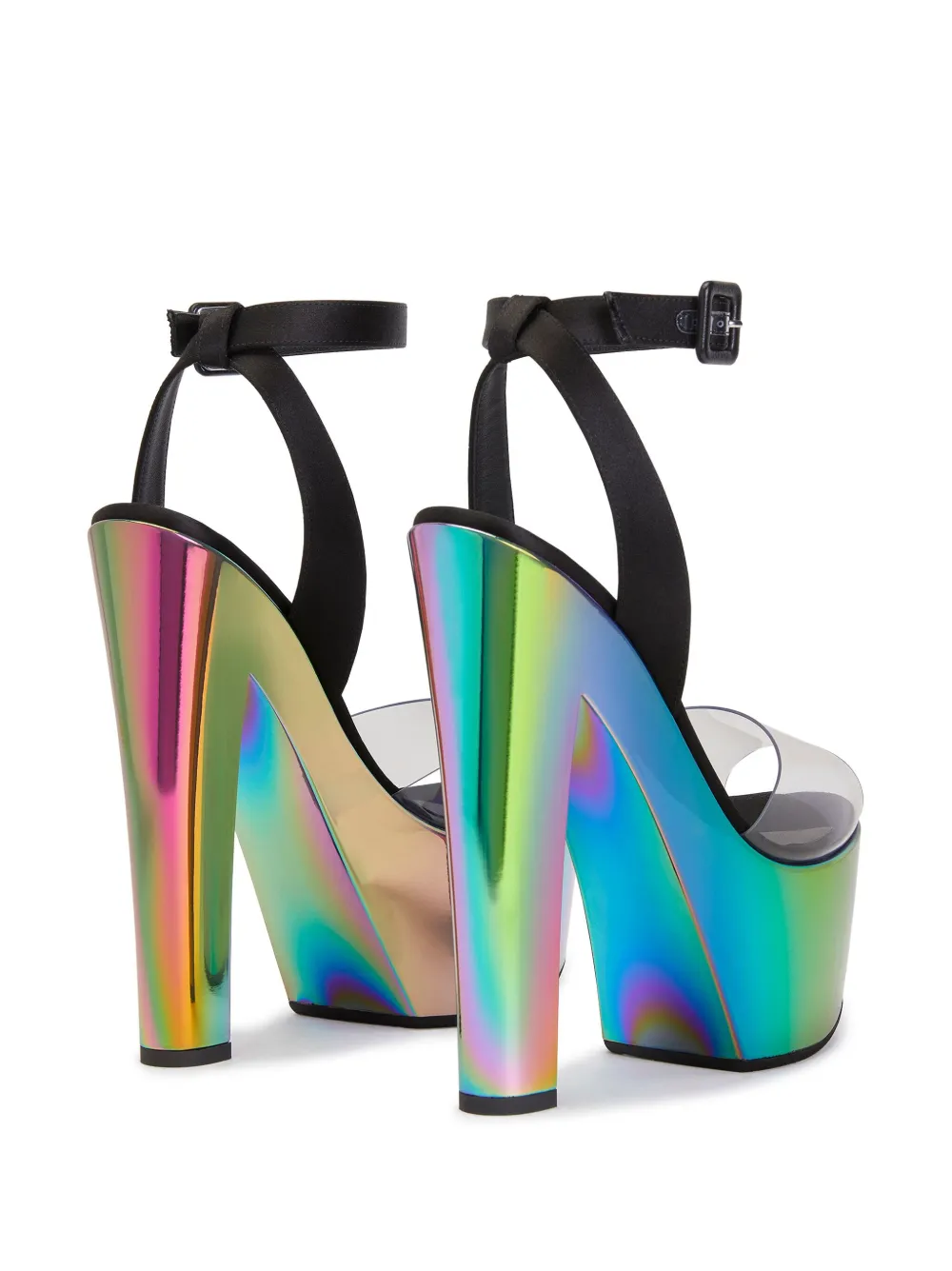 Босоножки Tarifa Plexi 150 на платформе Giuseppe Zanotti, черный — фото 3