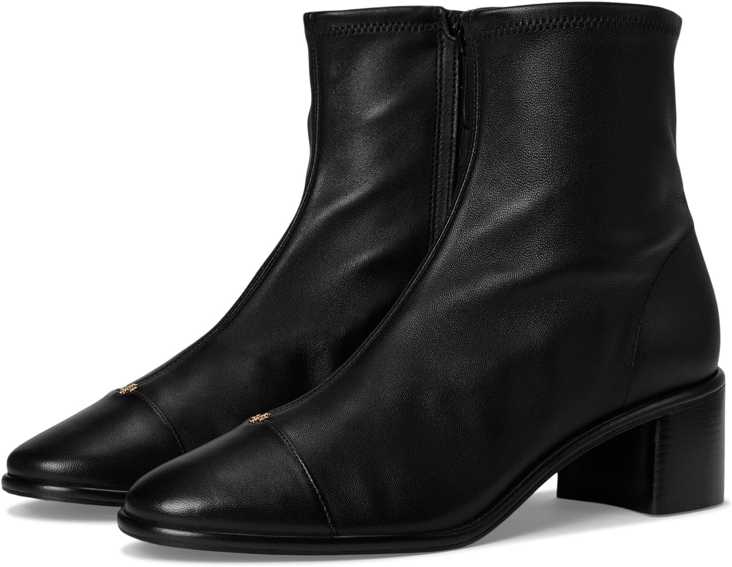 Ботинки Tory Burch Cap-Toe Heel Ankle Boot 50mm, цвет Perfect Black