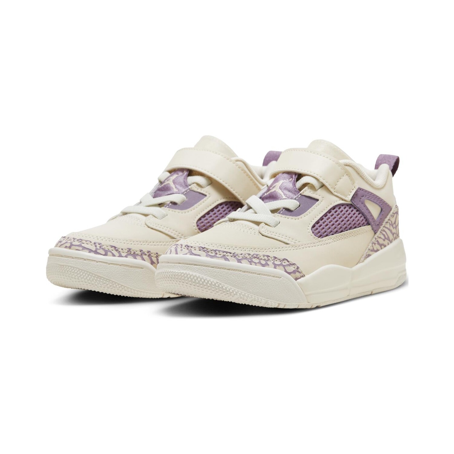 Баскетбольные кроссовки Spizike Kids PS Low-top Legendary светло-коричневые/светло-темно-красные/пыльно-фиолетовые/парусно-белые Jordan, красный — фото 3