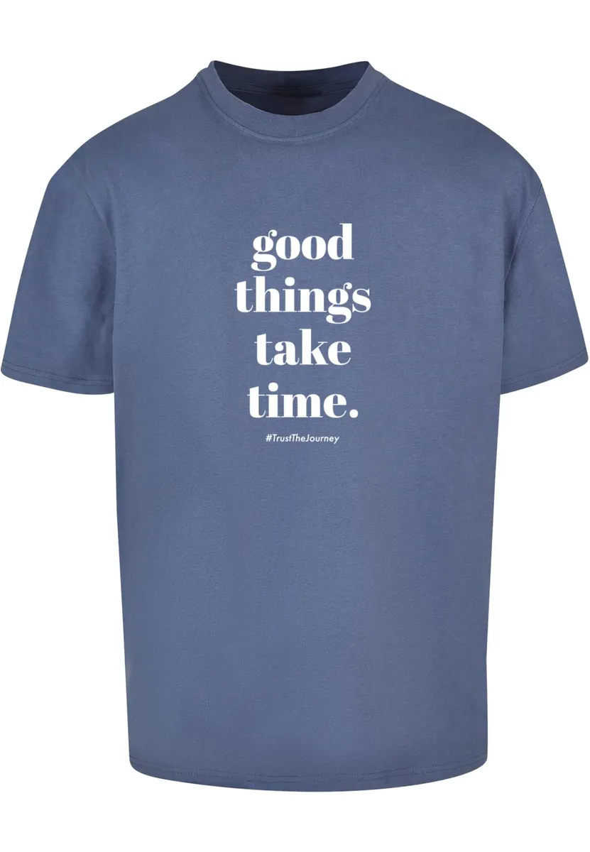 

Футболка Merchcode "Мужская футболка Mercchcode Good Things Take Time Heavy Oversize ", синий