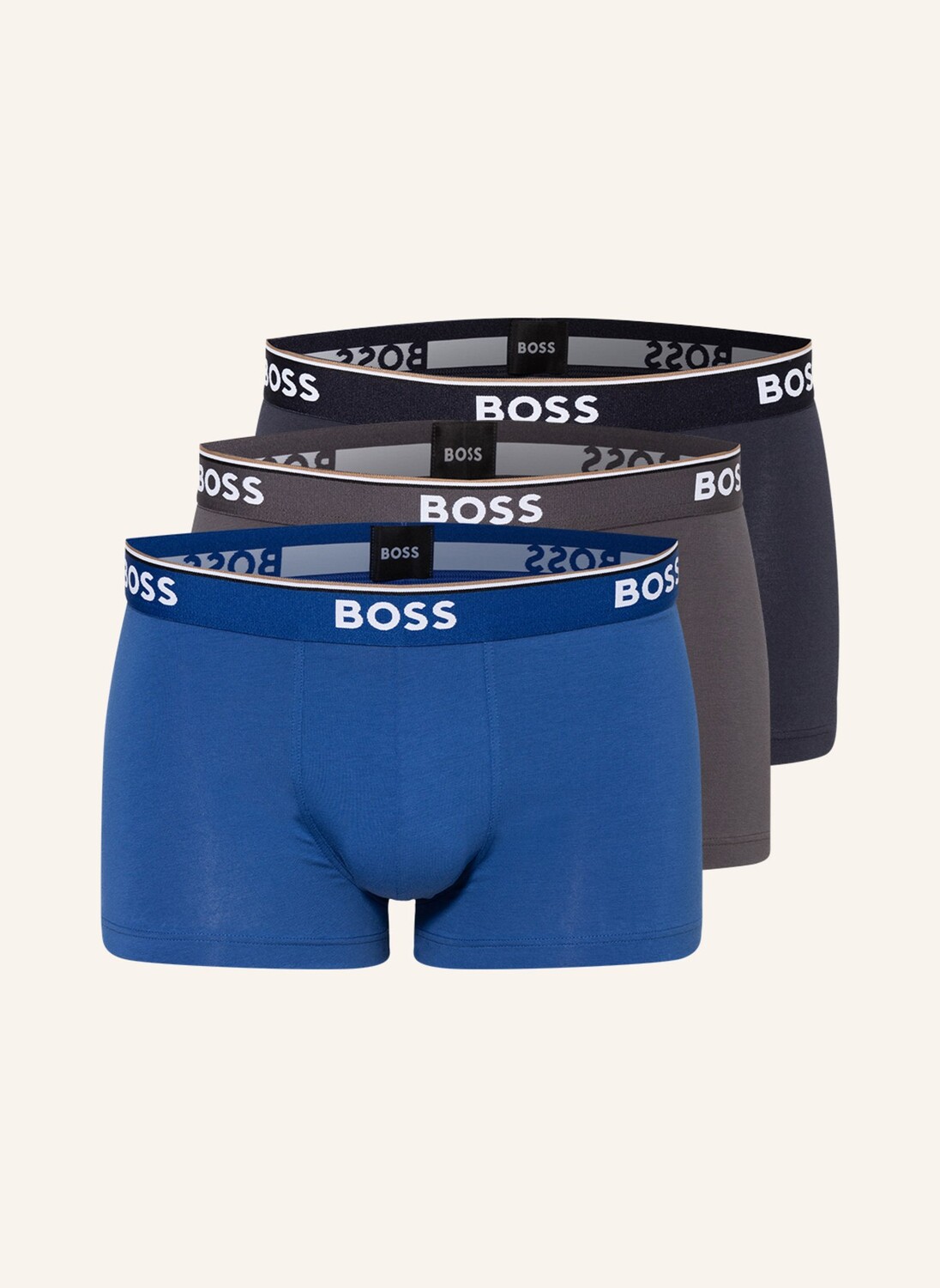 

3 пары боксеров Boss, синий