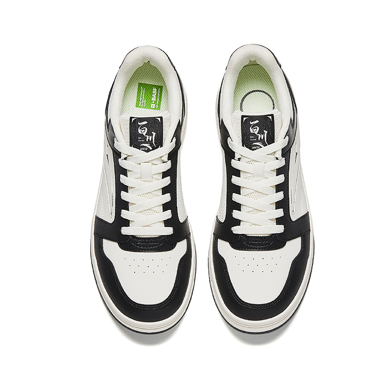 Кроссовки для скейтбординга BaiChuan Low top мужские ANTA, айвори белый/basic черный — фото 4