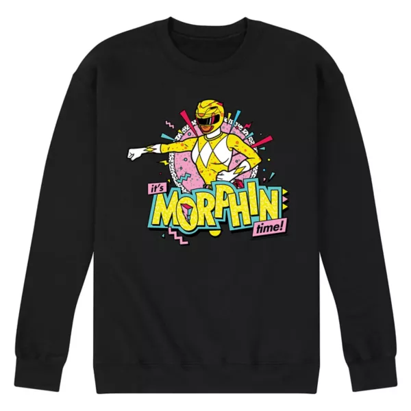 

Мужская флисовая толстовка Power Rangers Morphin Time желтая Licensed Character, черный