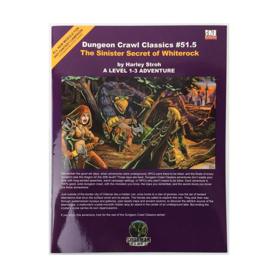 

Модуль Sinister Secret of Whiterock (Gen Con 2007 Edition), Dungeon Crawl Classics - #46-60 (d20)