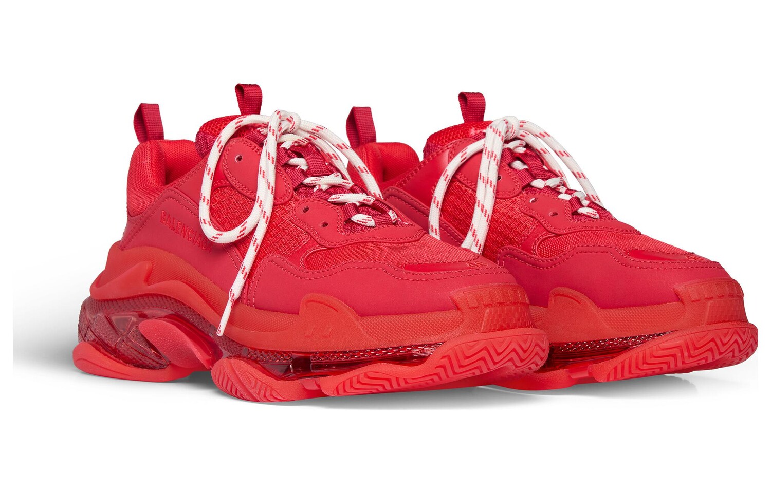 Кроссовки мужские Balenciaga Triple S, красный — фото 2