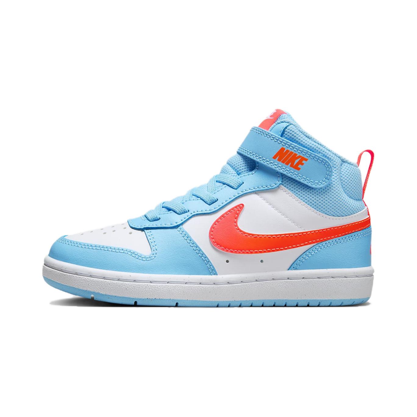 

Футболка Nike Court Borough Mid 2 PS 'Аквамариновый Синий Оранжевый' Синий Белый Оранжевый