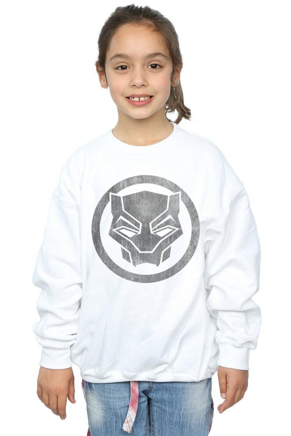 

Толстовка с принтом Black Panther Icon Marvel, белый