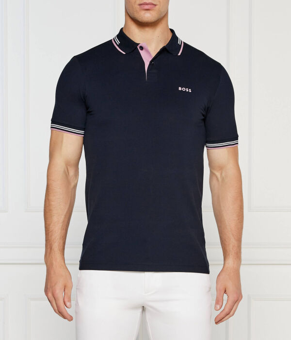 

Рубашка поло Slim fit Boss Green, синий