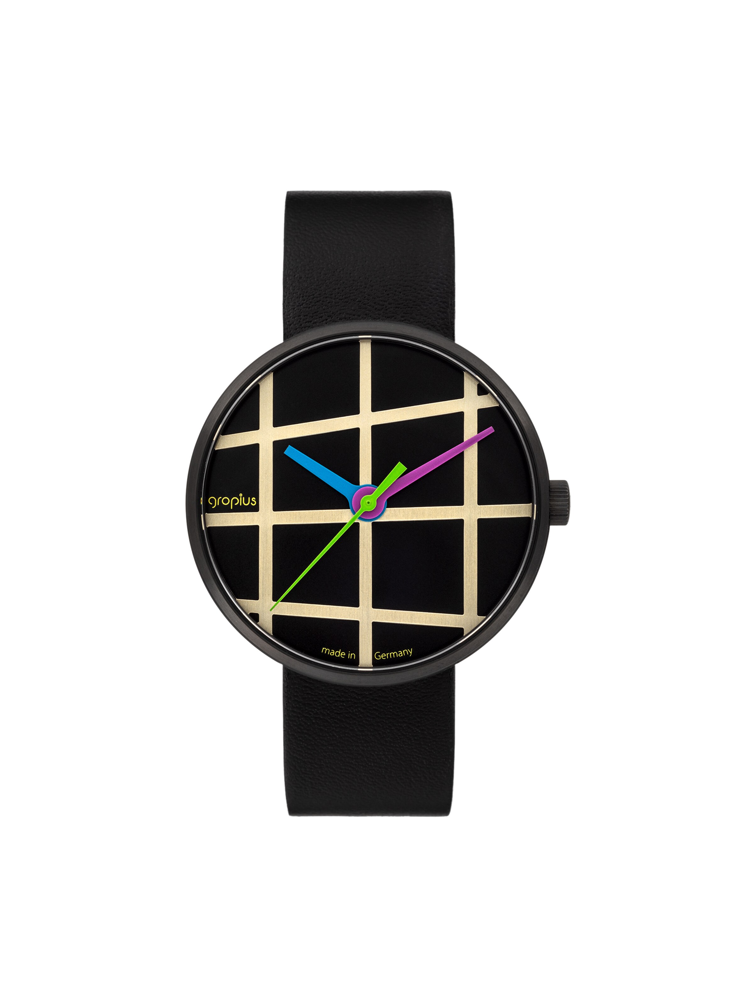 

WALTER GROPIUS Часы Analog 'WINDOW DELUXE' в черном цвете