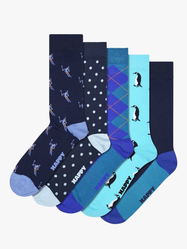 

Легкие лыжные носки Happy Socks HS Lite, Pack of 5, Blue Multi