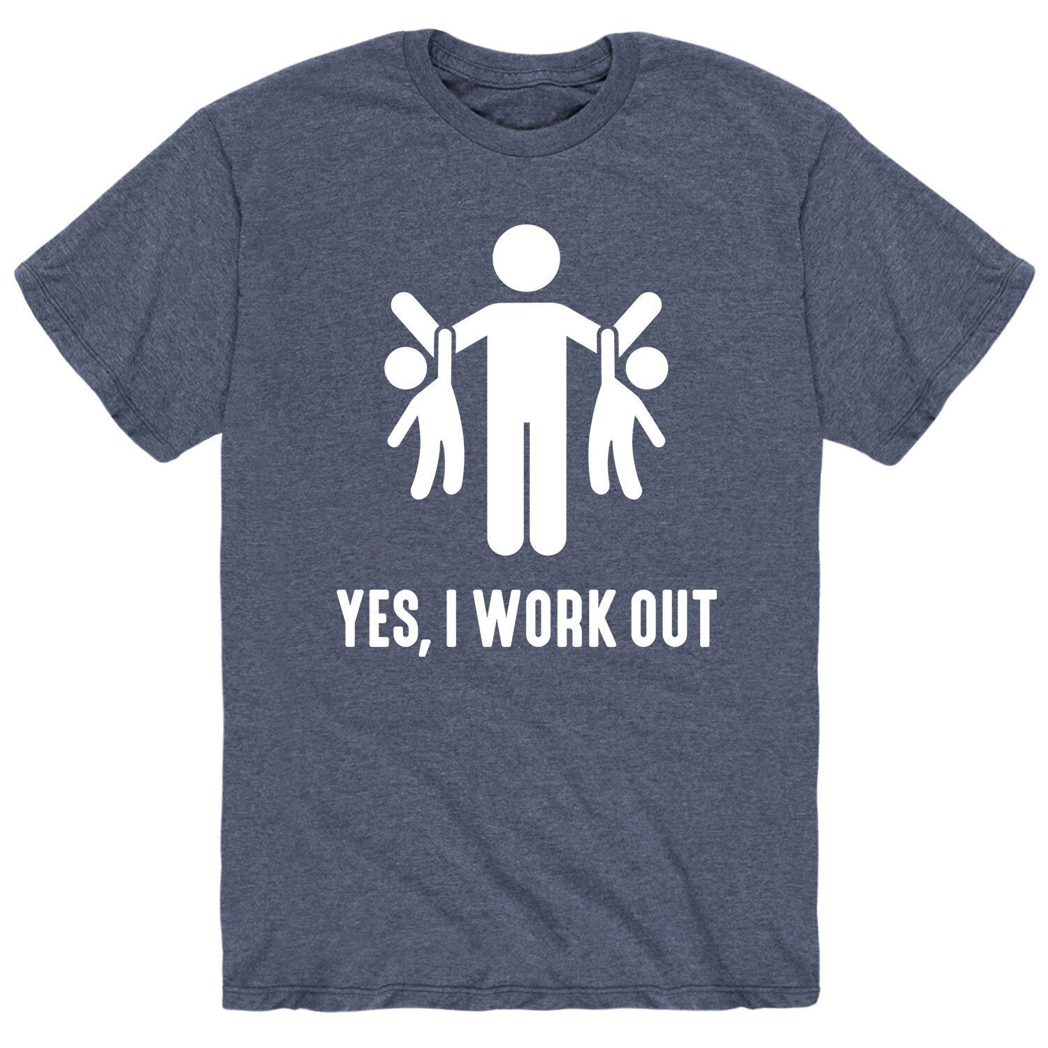 

Мужская футболка Yes I Work Out Licensed Character