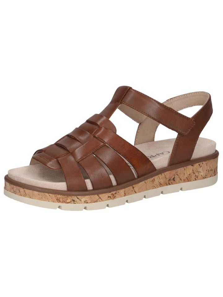 Классические босоножки Caprice, цвет cognac nappa