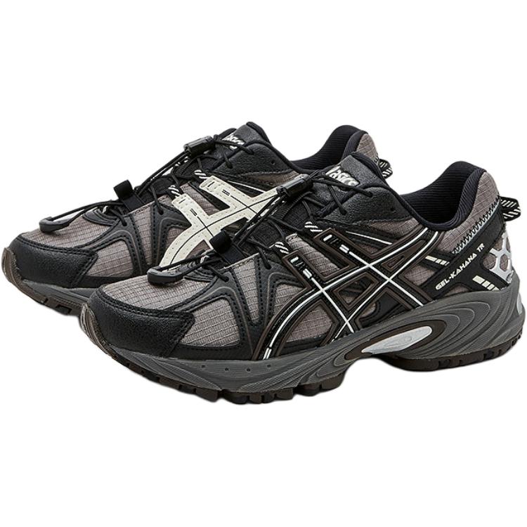ASICS Гелевые kahana tr нескользящие, устойчивые к истиранию, дышащие низкие детские кроссовки black gray unisex — фото 2