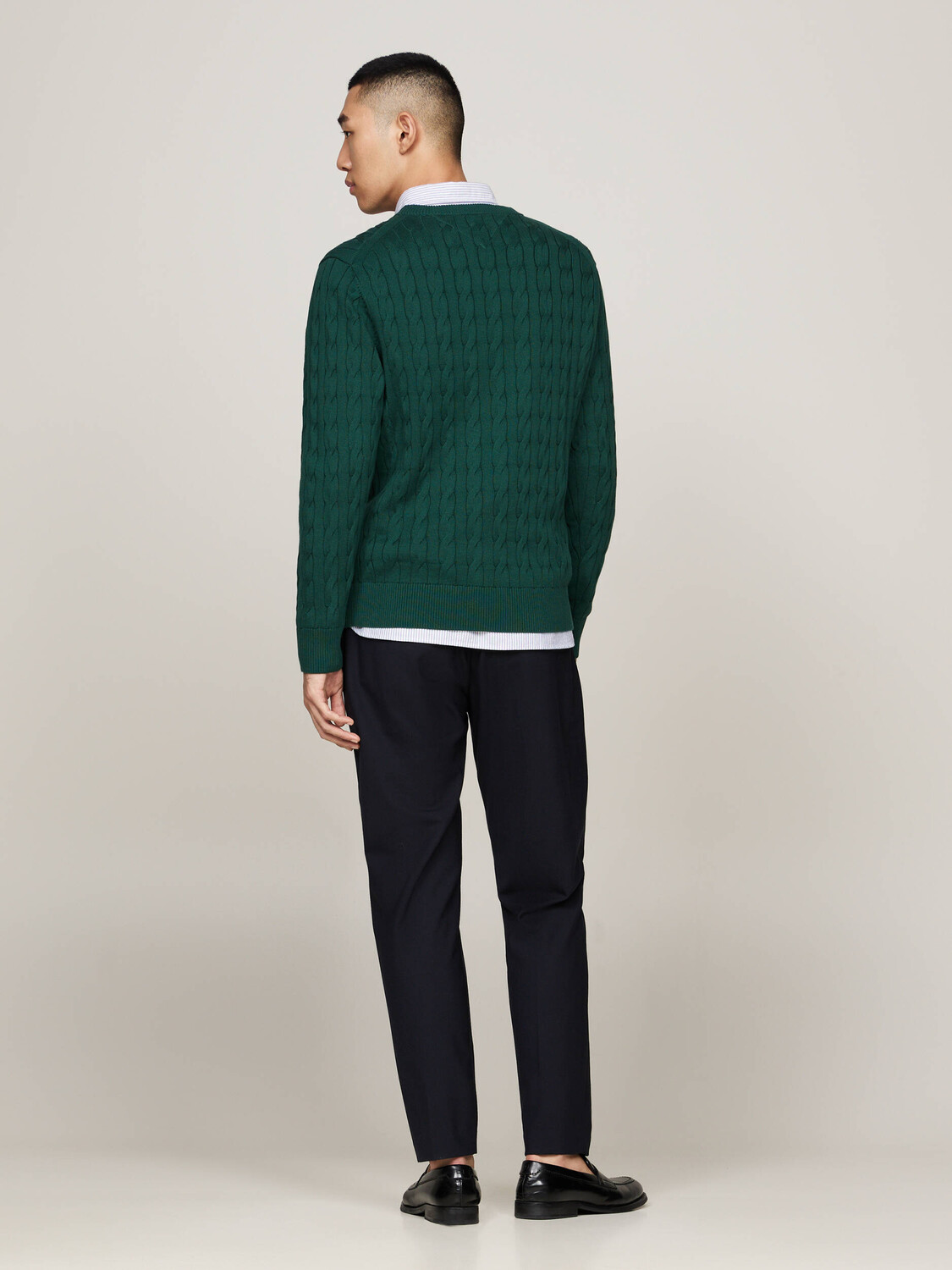 Свитер Tommy Hilfiger Regular Fit, цвет verde bottiglia — фото 3