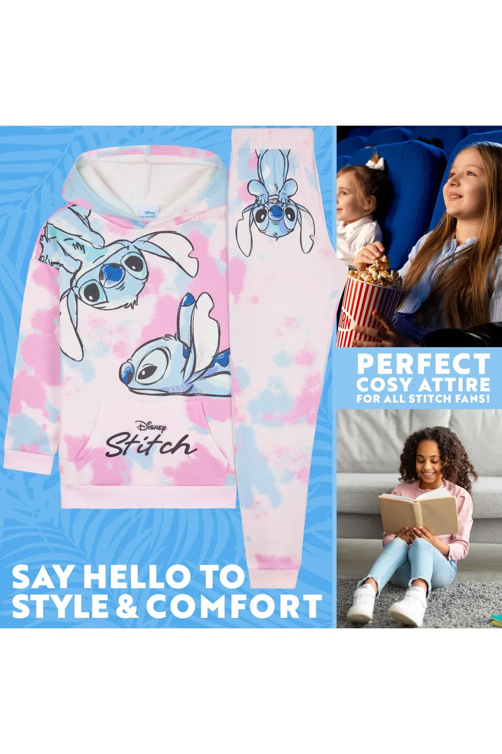 Детский спортивный костюм с принтом Stitch Disney, мультиколор — фото 2