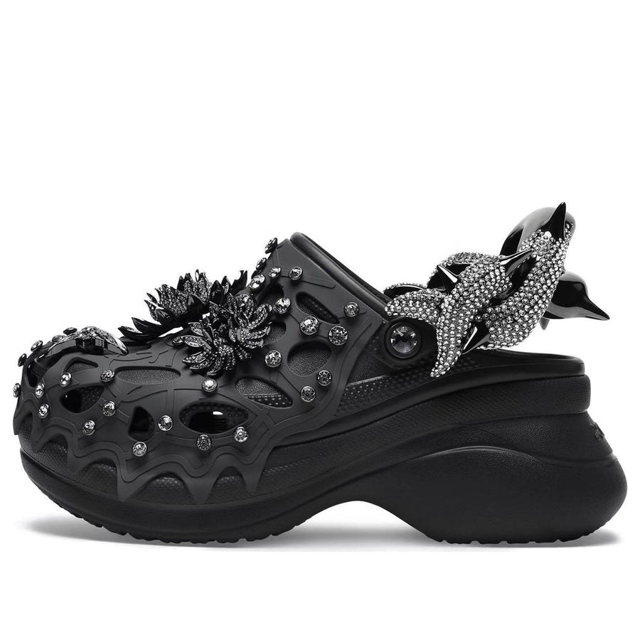 Сандалии (WMNS) Crocs x Swarovski Classic Bae Clog 'Black', черный