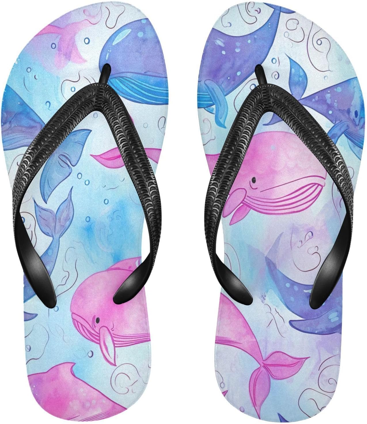

STAYTOP Милые сланцы с дельфинами для мужчин и женщин, пляжные шлепанцы, шлепанцы для душа